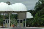 Hoover Canvas Convex Toll Booth Awning Palm Beach Florida
